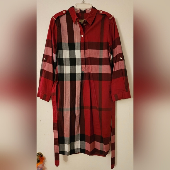 Burberry Check Cotton Shirt Dress - Picture 5 of 7
